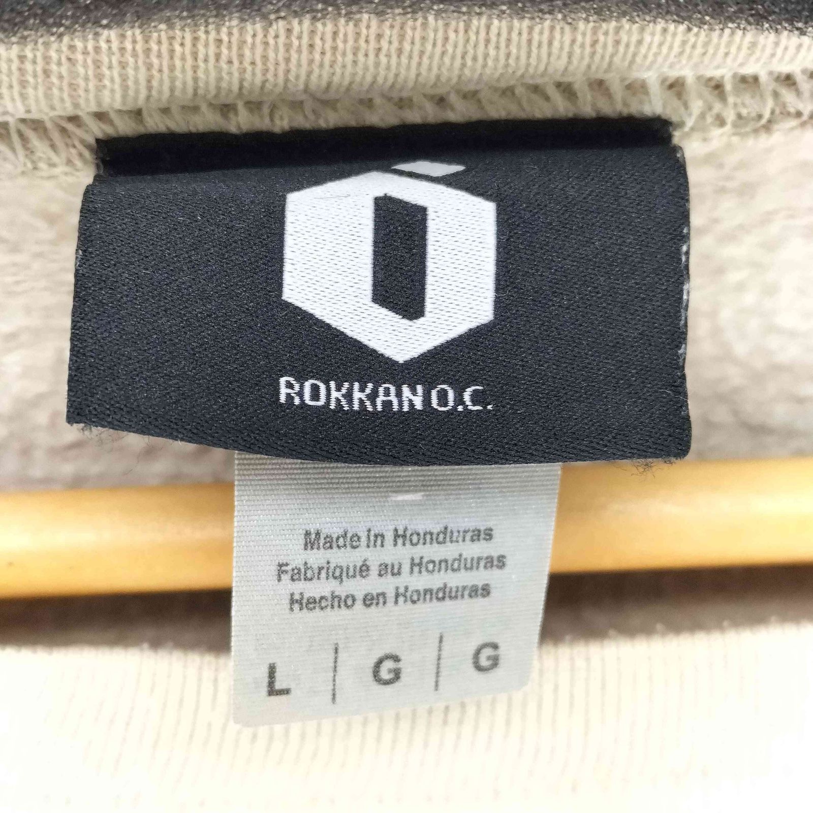 ロッカンオーシー ROKKAN OC ロゴ刺繍クルーネックスウェット メンズ