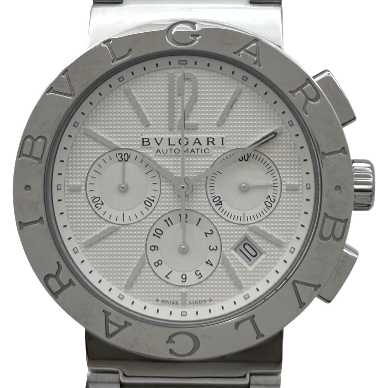 ブルガリ BVLGARI ブルガリブルガリ クロノグラフ BB42 SSCH シルバー 