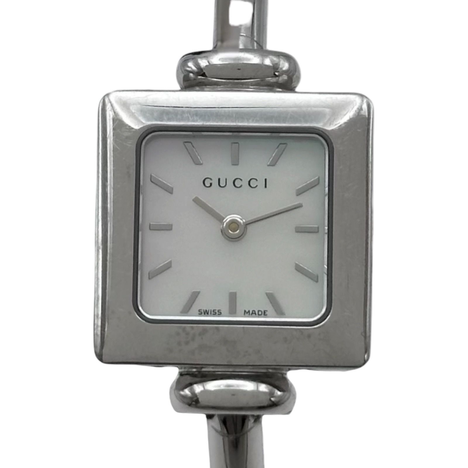 GUCCI レディース 腕時計 バングルウォッチ １９００L グッチ 腕時計 1900L バングルウォッチ スクエア ゴールドカラー文字盤