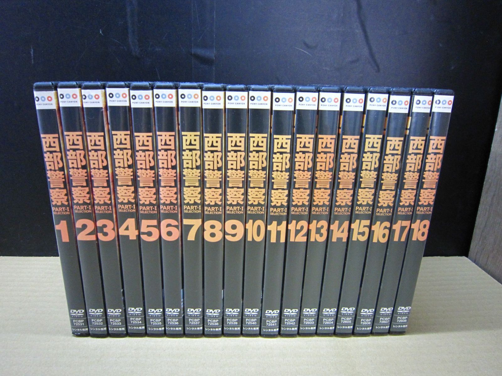 DVD 西部警察 PART-1 DVD 全18巻セット レンタル