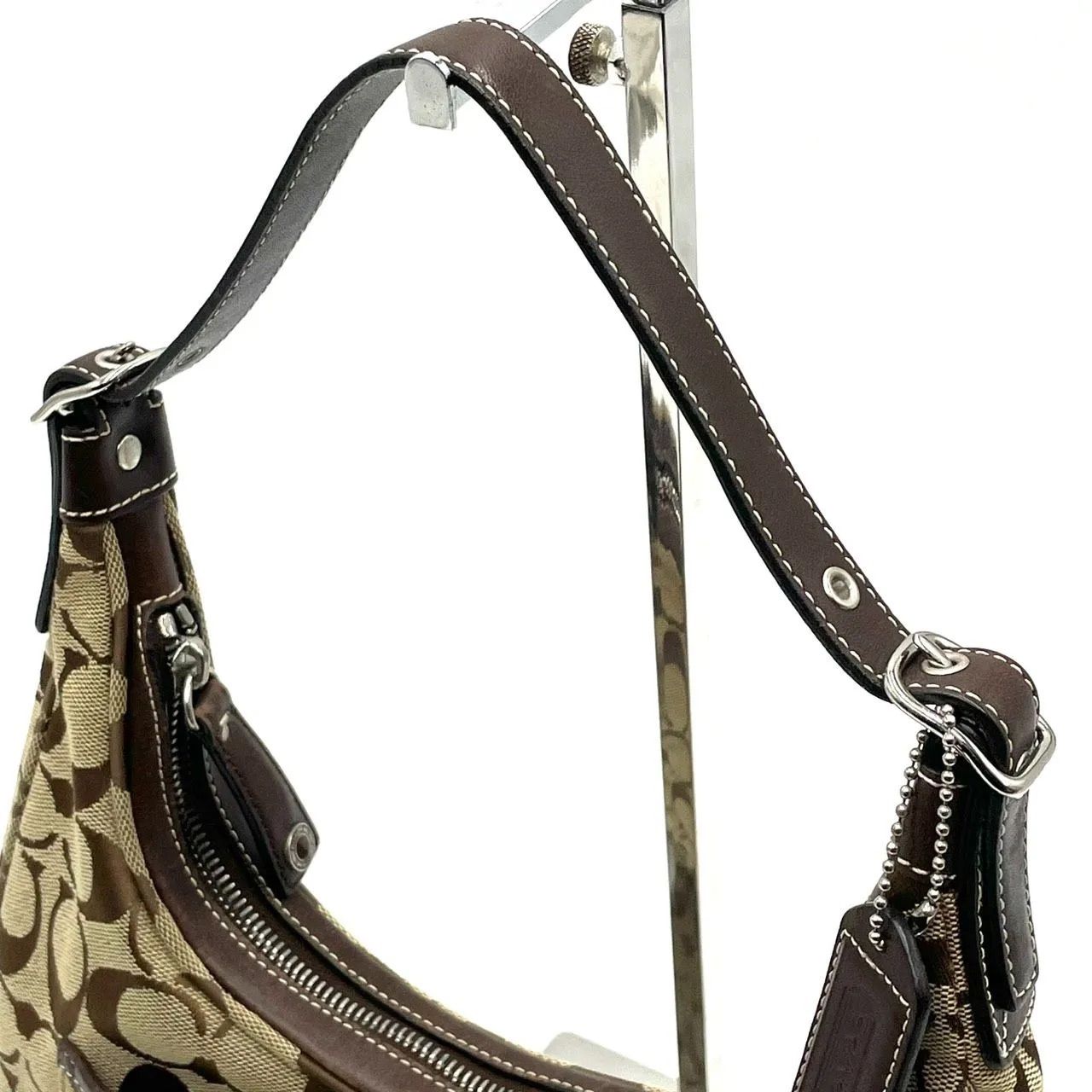 極美品○ COACH コーチ ショルダーバッグ ワンショルダー ホーボー 