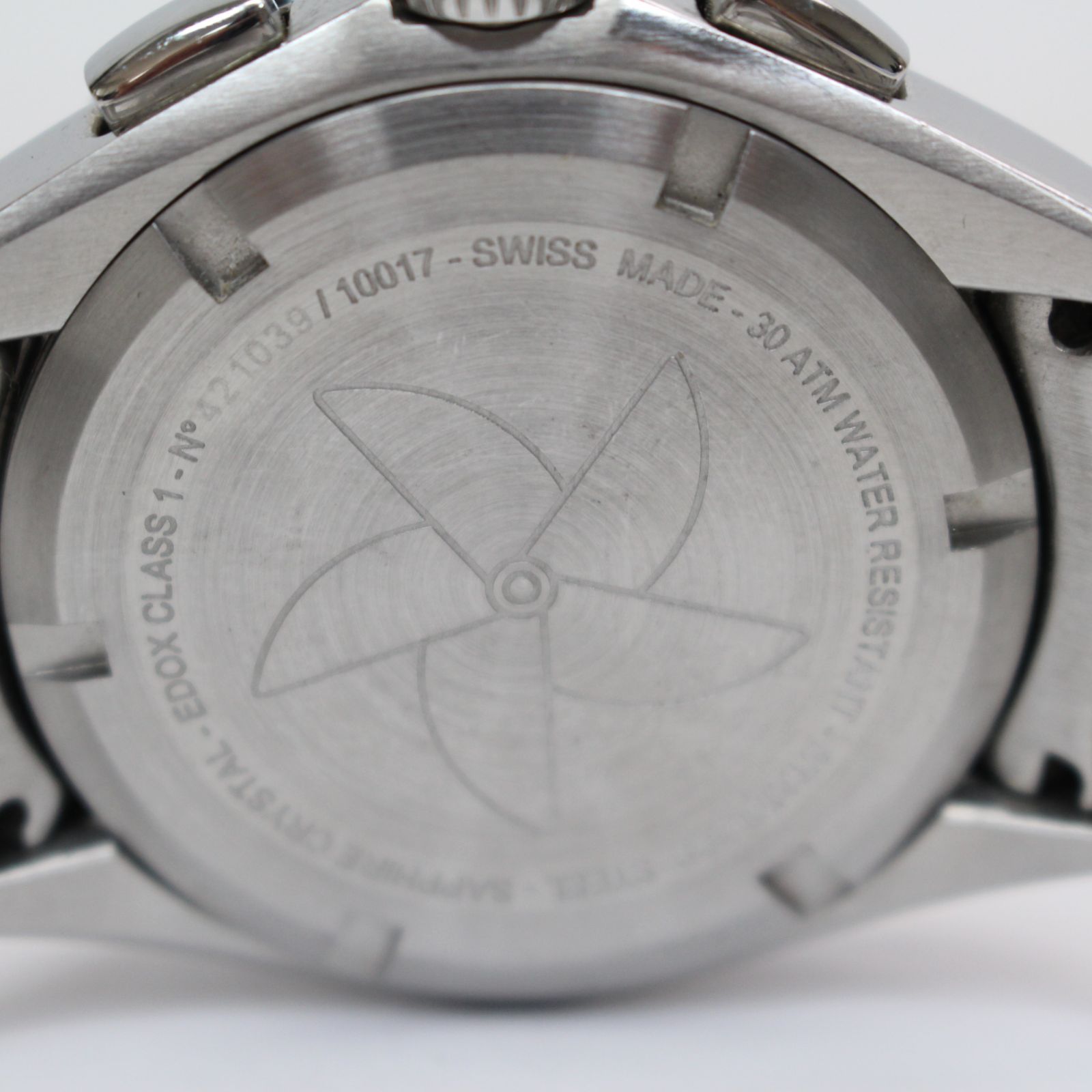 614)【26年4月電池交換済み】EDOX エドックス クラスワン クロノグラフ 