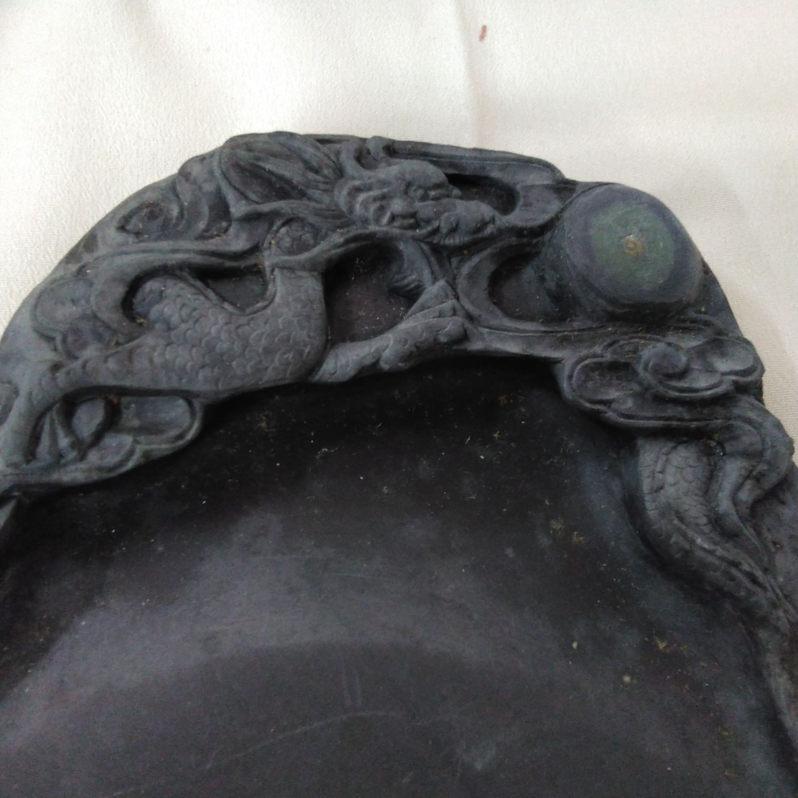 書道用具伝統的工芸品 中国硯 端渓硯 龍刻石眼入希少硯 U949 - メルカリ