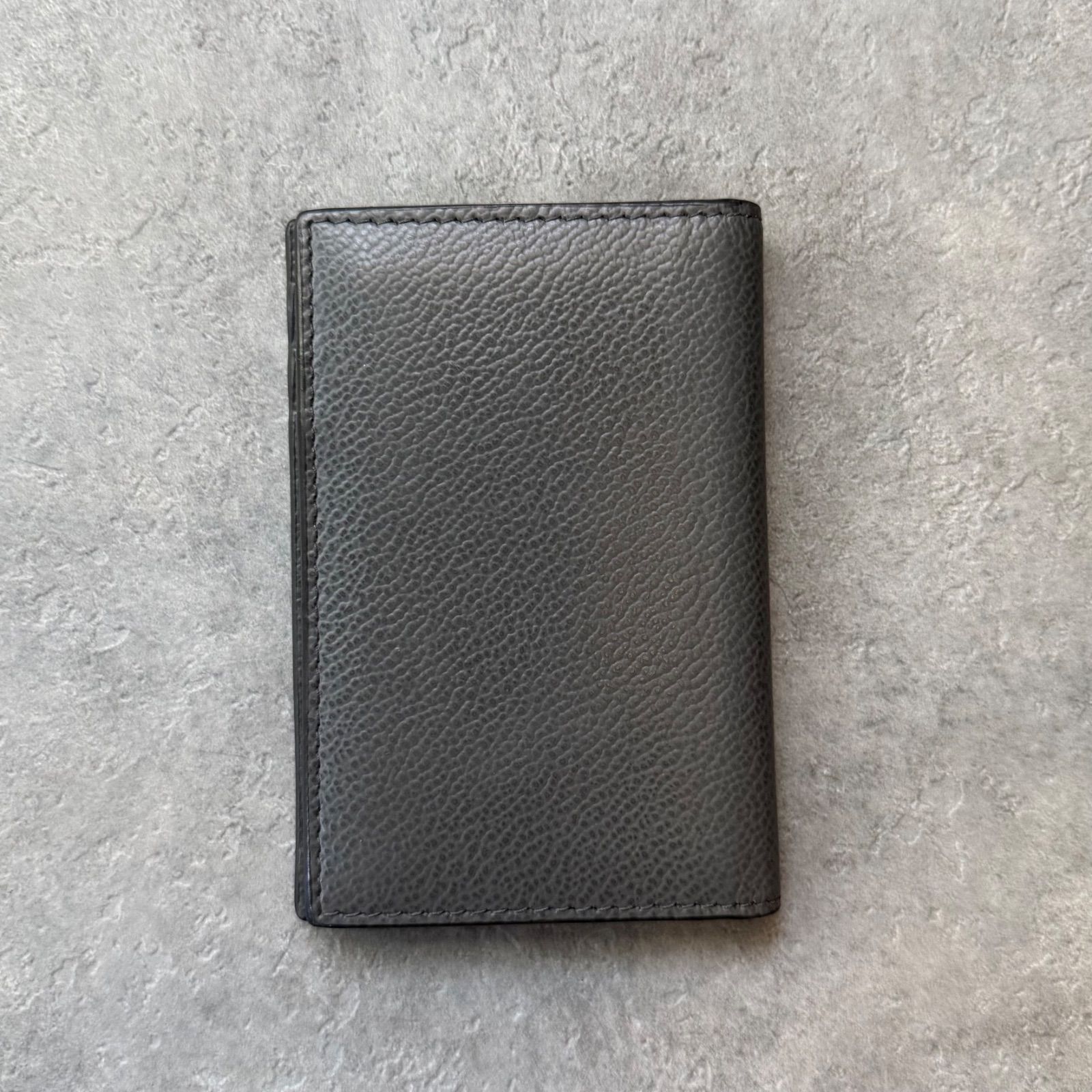 美品 PRADA プラダ カードケース 名刺入れ グレー トライアングルロゴ 
