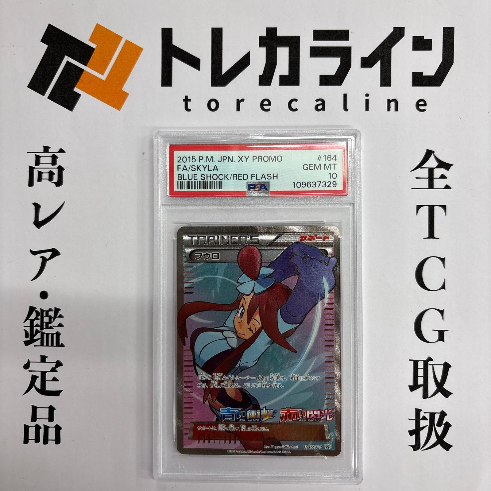 ポケモンカード フウロ PROMO 青い衝撃 赤い閃光 PSA10 GEM MINT 