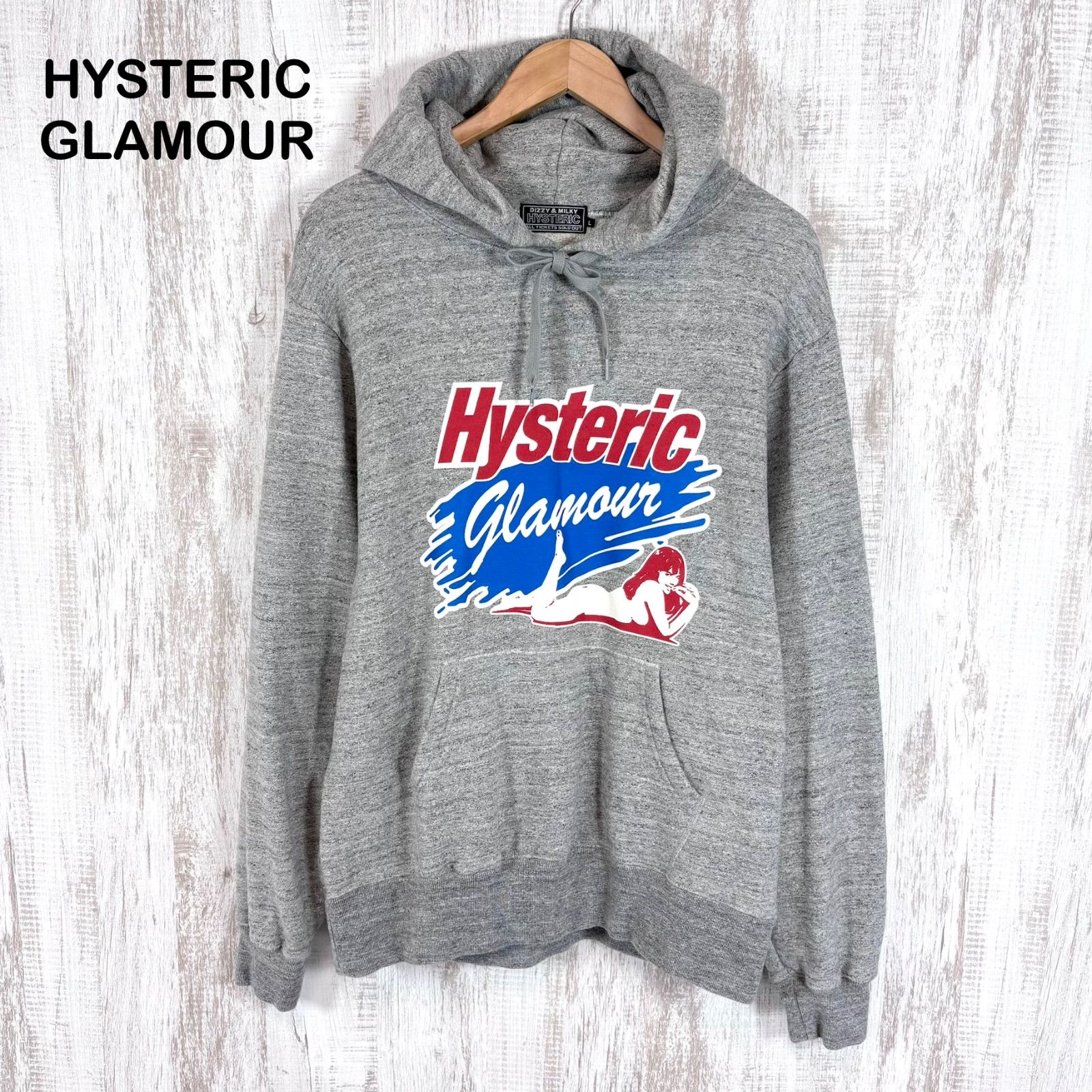 激安購入オンライン HYSTERIC GLAMOURパーカー グレー 【公式通販】