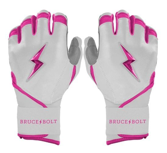 ブルースボルト　野球　ソフトボール　バッティンググローブ　ロングカフ　ピンク　Chrome Series Long Cuff Batting Gloves - Pink