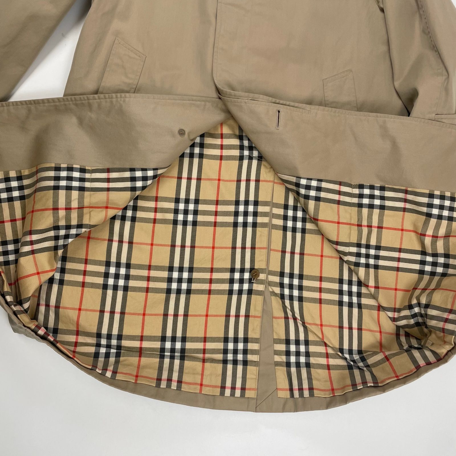 H6744◾️ヴィンテージ バーバリーズ　コットン　ステンカラーコート Burberry's バーバリーズ / 90sコットン100％ギャバジンステンカラー