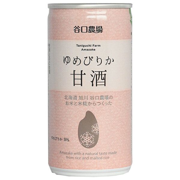 谷口農場 ゆめぴりか 甘酒 190g缶×20本入×(2ケース)| 送料無料 飲料 甘酒 米麹 北海道 ストック ドリンク 健康 ケース買い まとめ買い 業者 仕入れ 大量 ジュース 備蓄 産地 こだわり