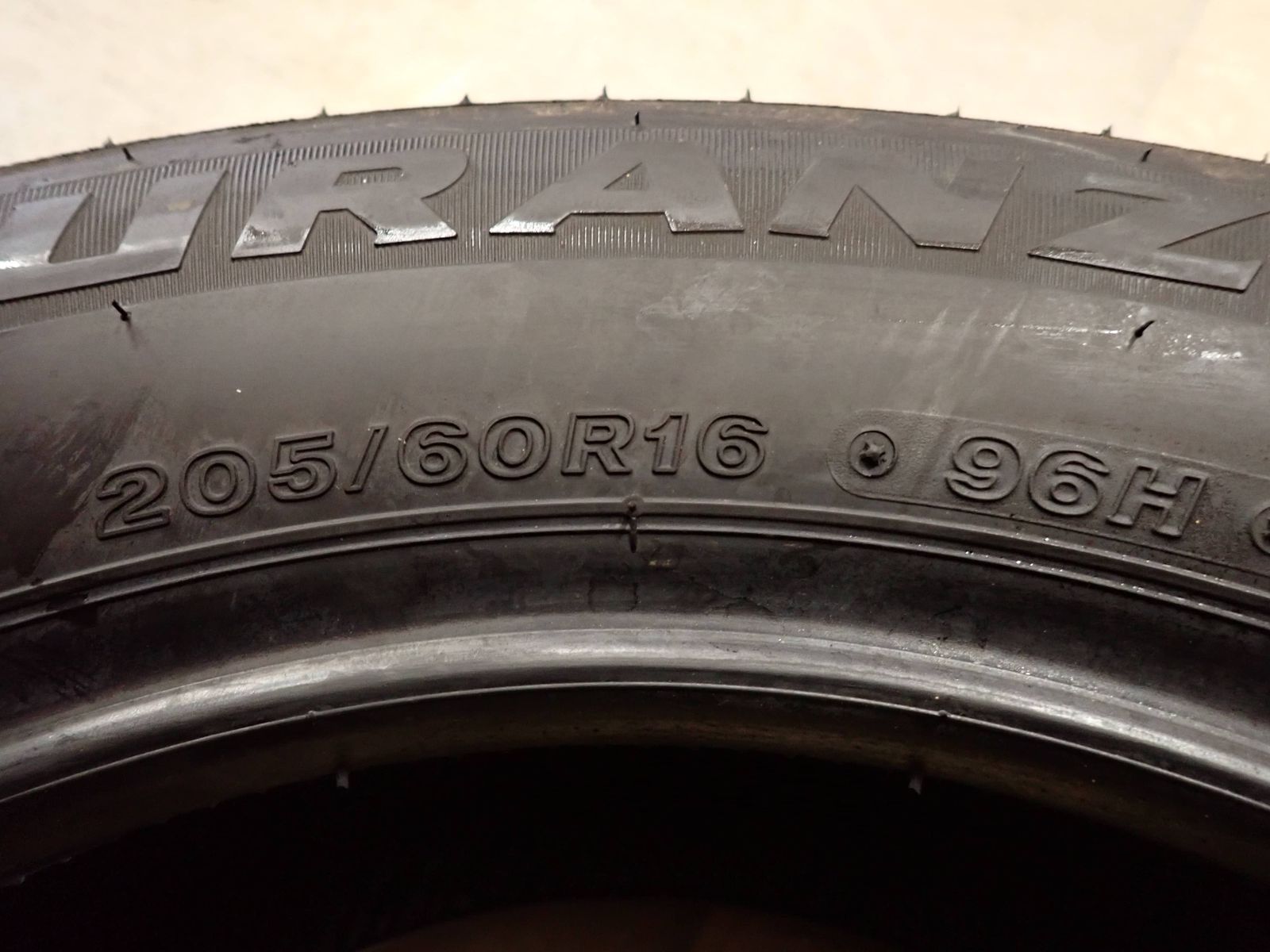 新車外し 夏4本SET 会社宛 送料無料 205/60R16 96H ブリヂストン BS 