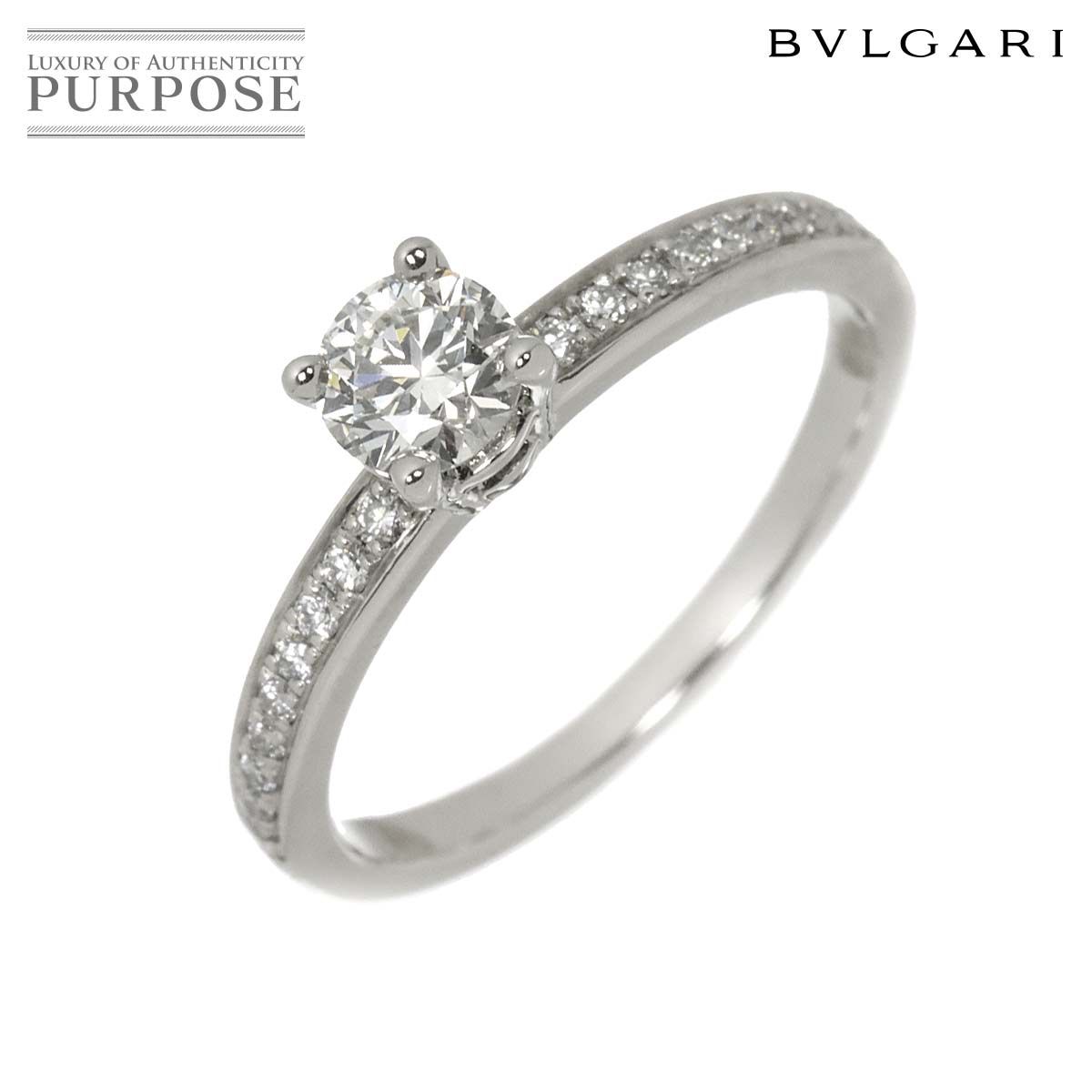 出品は本日22時まで！ブルガリ ローマ アモール リング 0.3ct/G/VS1 ブルガリ BVLGARI ローマ アモール ダイヤ 0.31ct G/VS1/3EX 8号