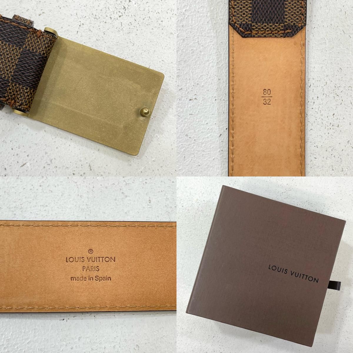 【中古】LOUIS VUITTON | ルイ・ヴィトン サンチュール アンヴァントゥール ダミエ ベルト M6810U ブラウン【尾張小牧店】 中古】LOUIS VUITTON | ルイ・ヴィトン サンチュール アンヴァン