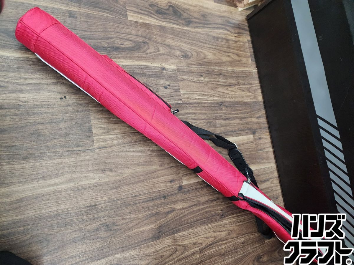 ♭【中古品】Snap-on スナップオン ゴルフバッグ 赤 スポーツ用品