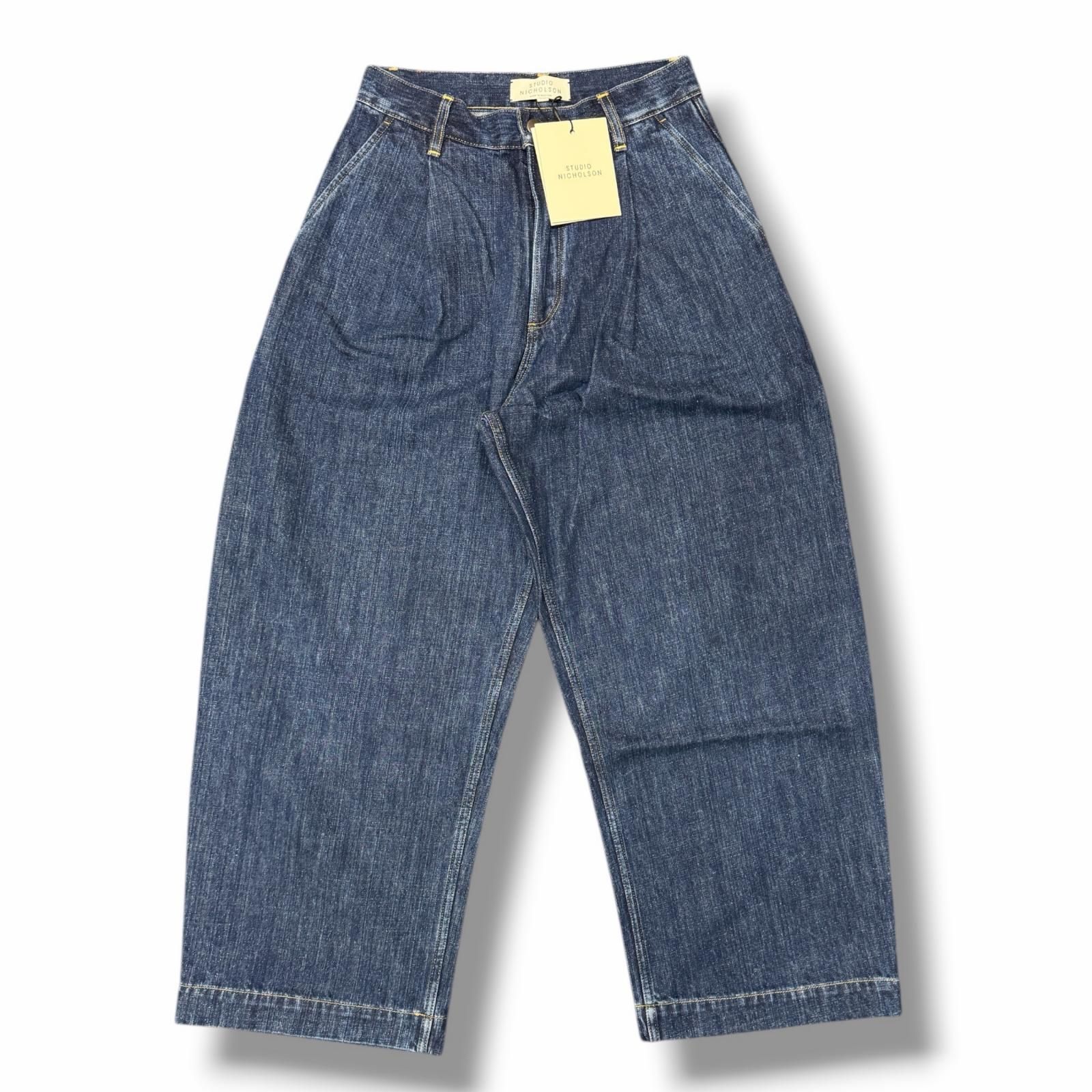 参考上代53900円 未使用 STUDIO NICHOLSON WASHED DENIM ウォッシュド