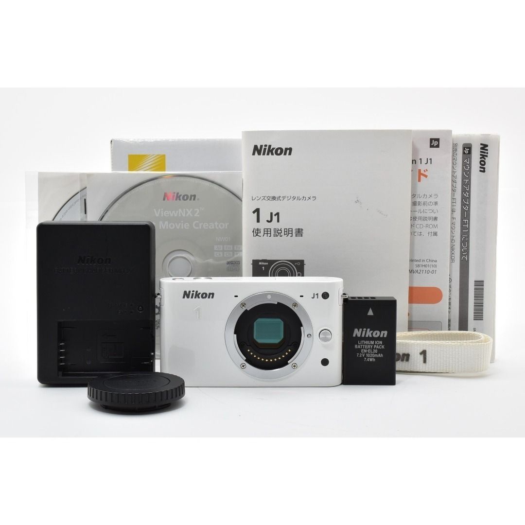 Nikon 1 J1 ボディ ホワイト ショット数2087：2832476 Nikon 1 J1 ボディ ホワイト ショット数2087：2832476 - メルカリ