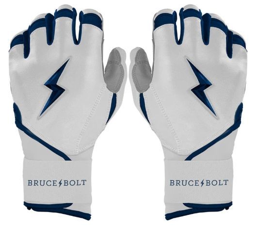 ブルースボルト　野球　ソフトボール　バッティンググローブ　ロングカフ　ネイビー　Grey Series Long Cuff Batting Gloves - Navy