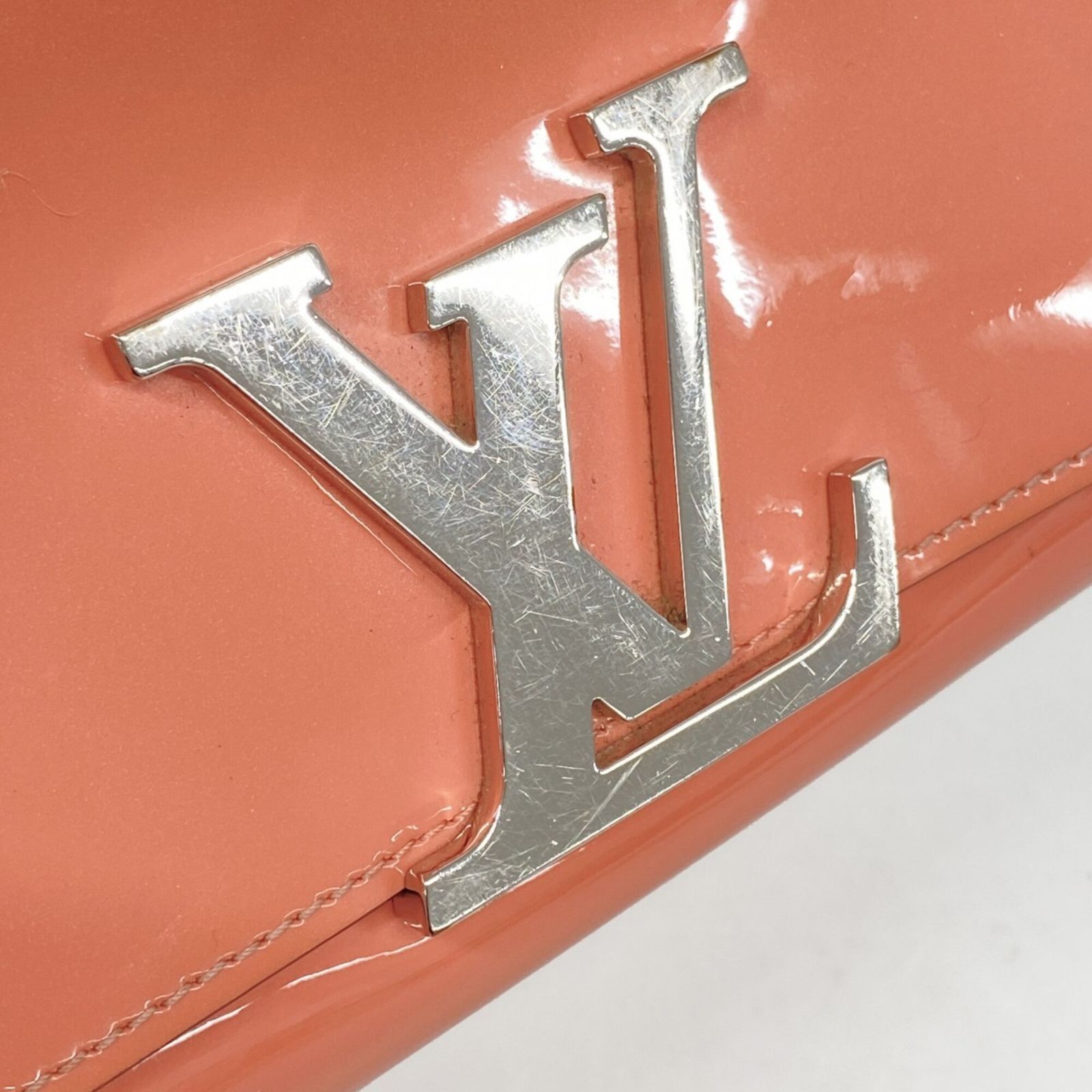 【6db2034】ルイヴィトン 長財布 ヴェルニミロワール ポルトフォイユルイーズ M61581 ポピーペタル【中古】レディース LOUIS VUITTON（ルイ・ヴィトン） 【6db2034】ルイヴィトン 長財布