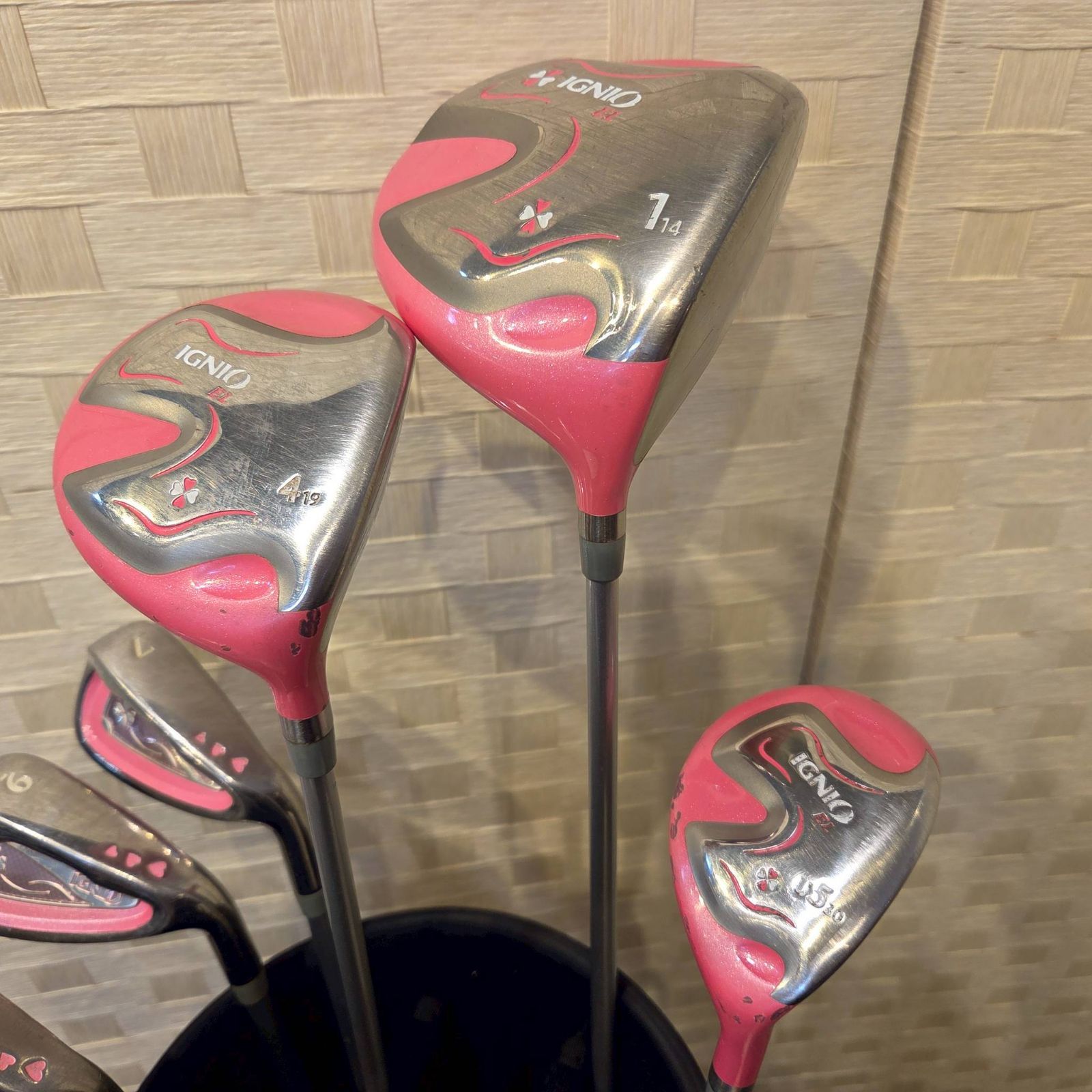 IGNIO イグニオ レディース ゴルフクラブ 8本セット FLEX-L キャディー 