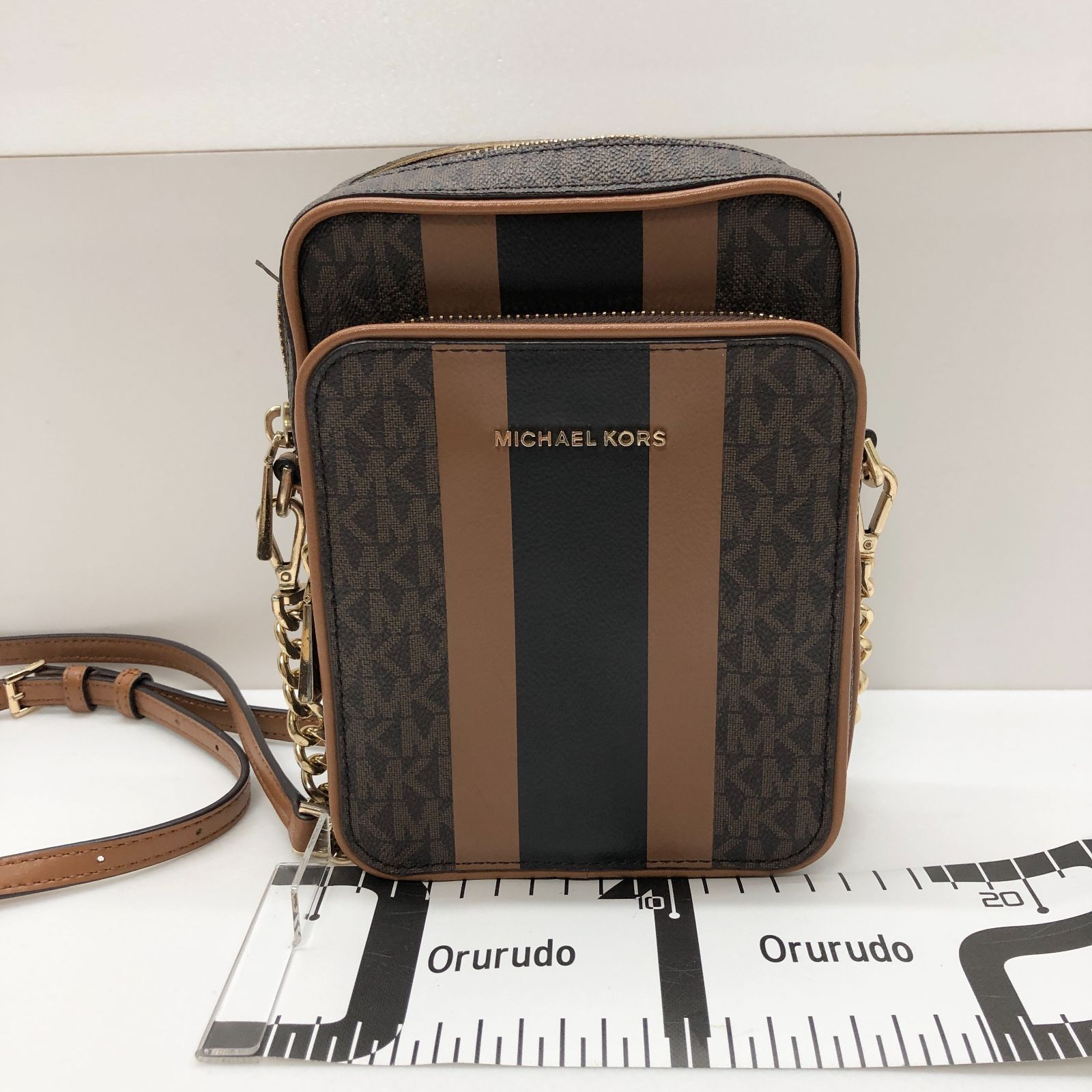 MICHAEL KORS マイケルコース ショルダーバッグ ブラウン系 チェーン 