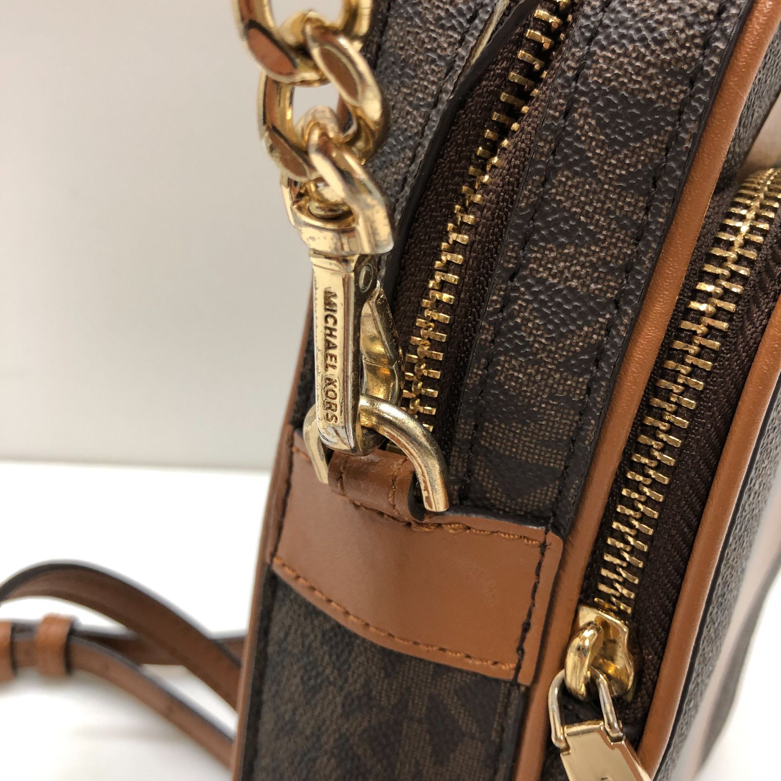 MICHAEL KORS マイケルコース ショルダーバッグ ブラウン系 チェーン 
