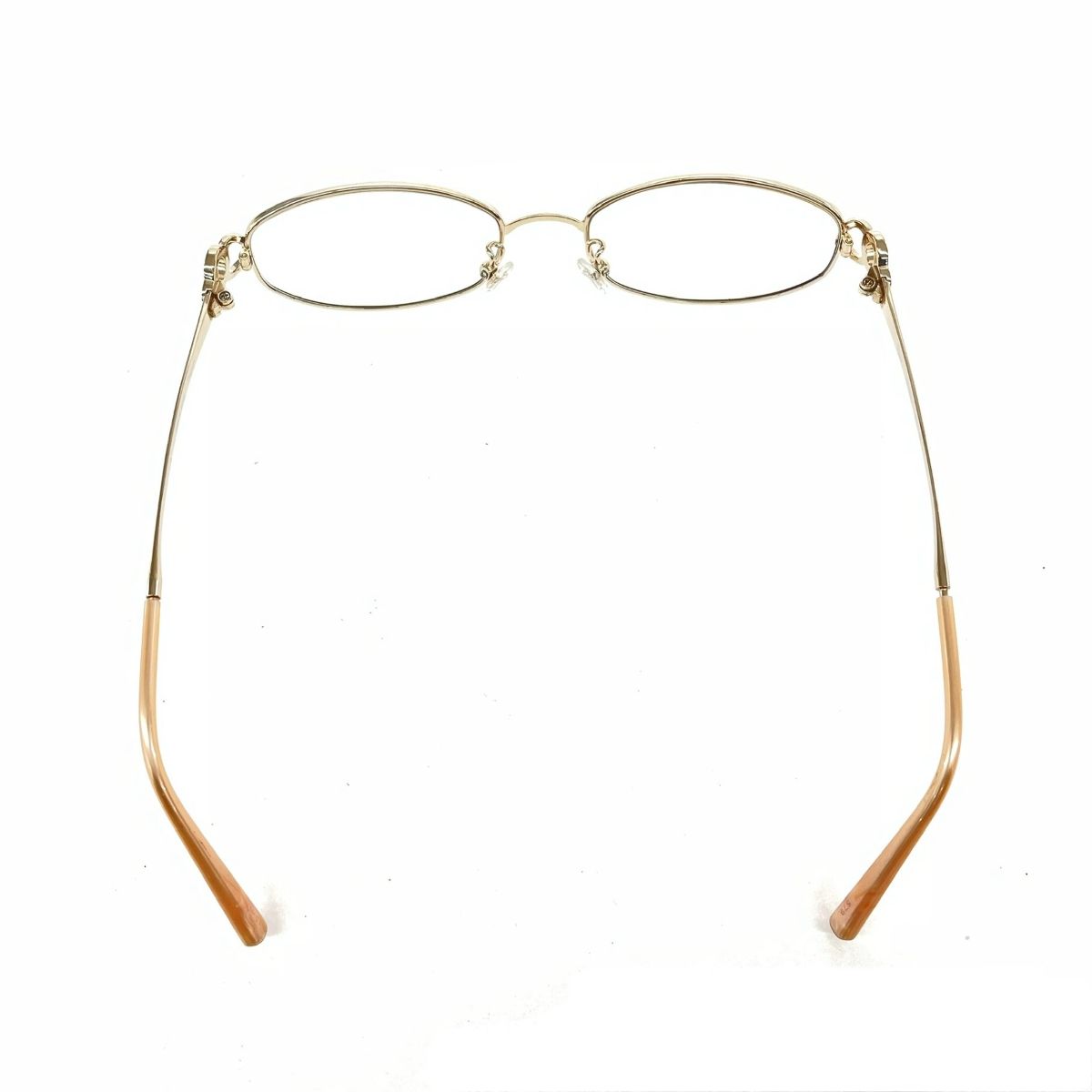 Chopard ショパール メガネフレーム  サークル/ラインストーン/チタン/ VCH824J   シャンパンゴールドカラー レディース / 240001196980 Chopard ショパール メガネフレーム サークル/ラインストーン/チタン