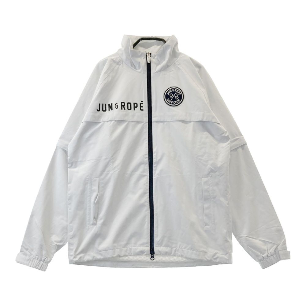 JUN&ROPE ウィンドブレーカー ホワイト ゴルフウェア