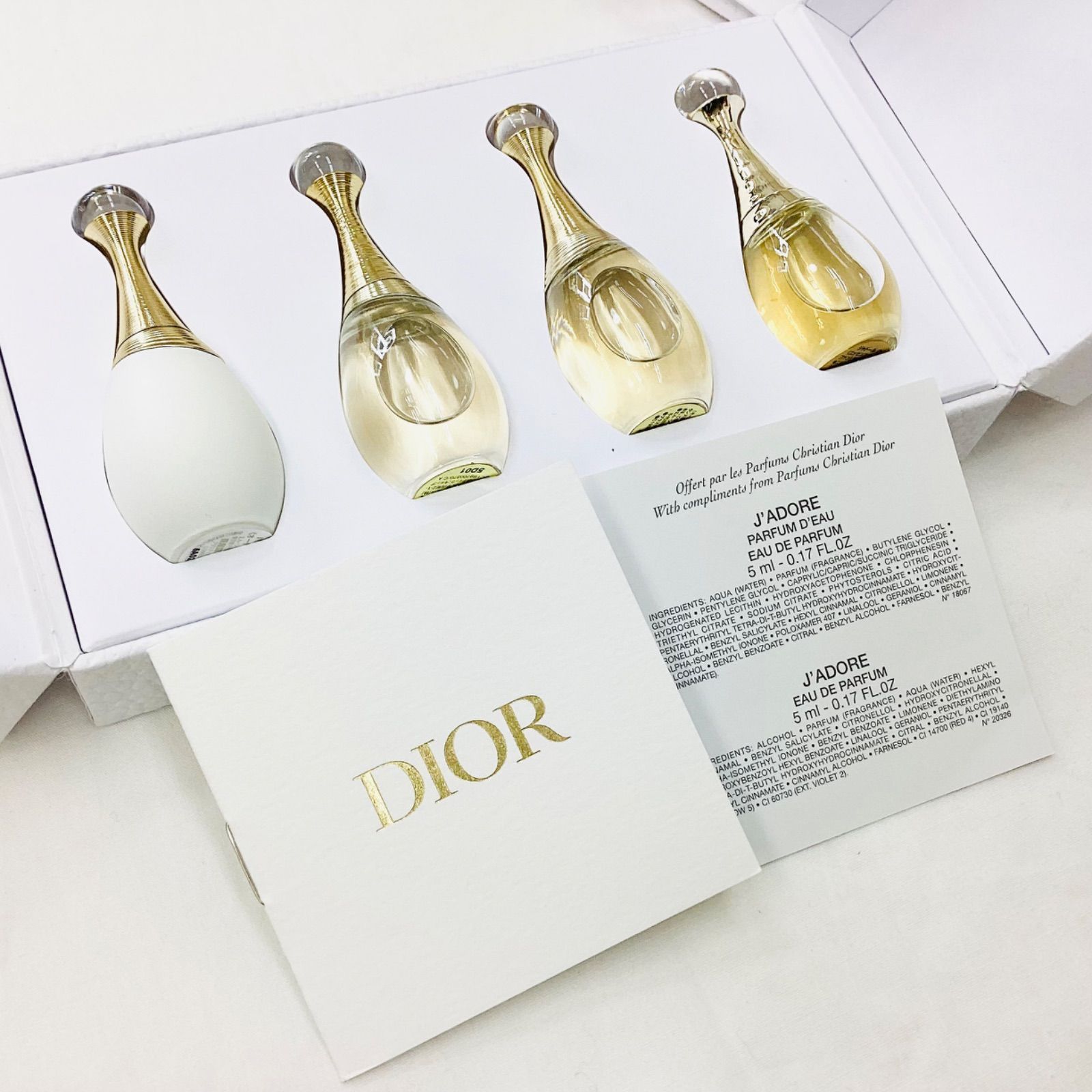 ☆新品 Dior 2026年最新クリスタル会員限定 バースデー ギフト 香水4本