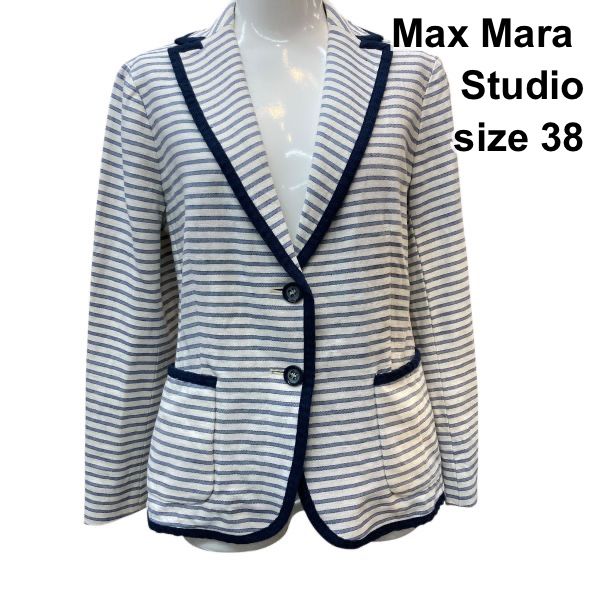 【美品】 Max Mara テーラードジャケット ブラウン 38 レディース Max Mara - 美品 マックスマーラ Max Mara ジャケット 2022年