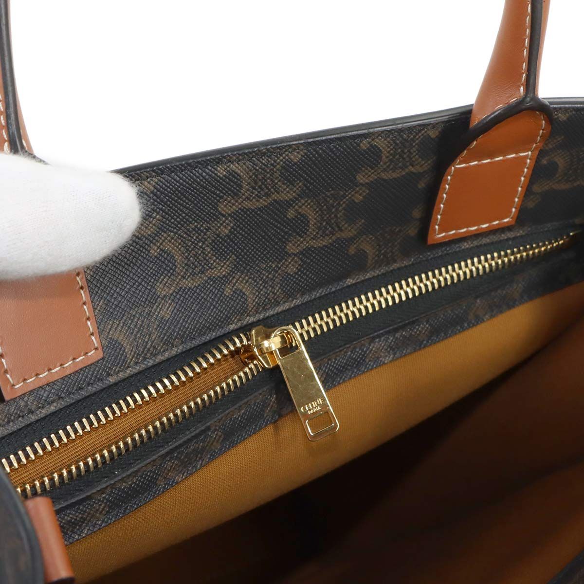 未使用 展示品 セリーヌ CELINE トリオンフ スモール バーティカル 