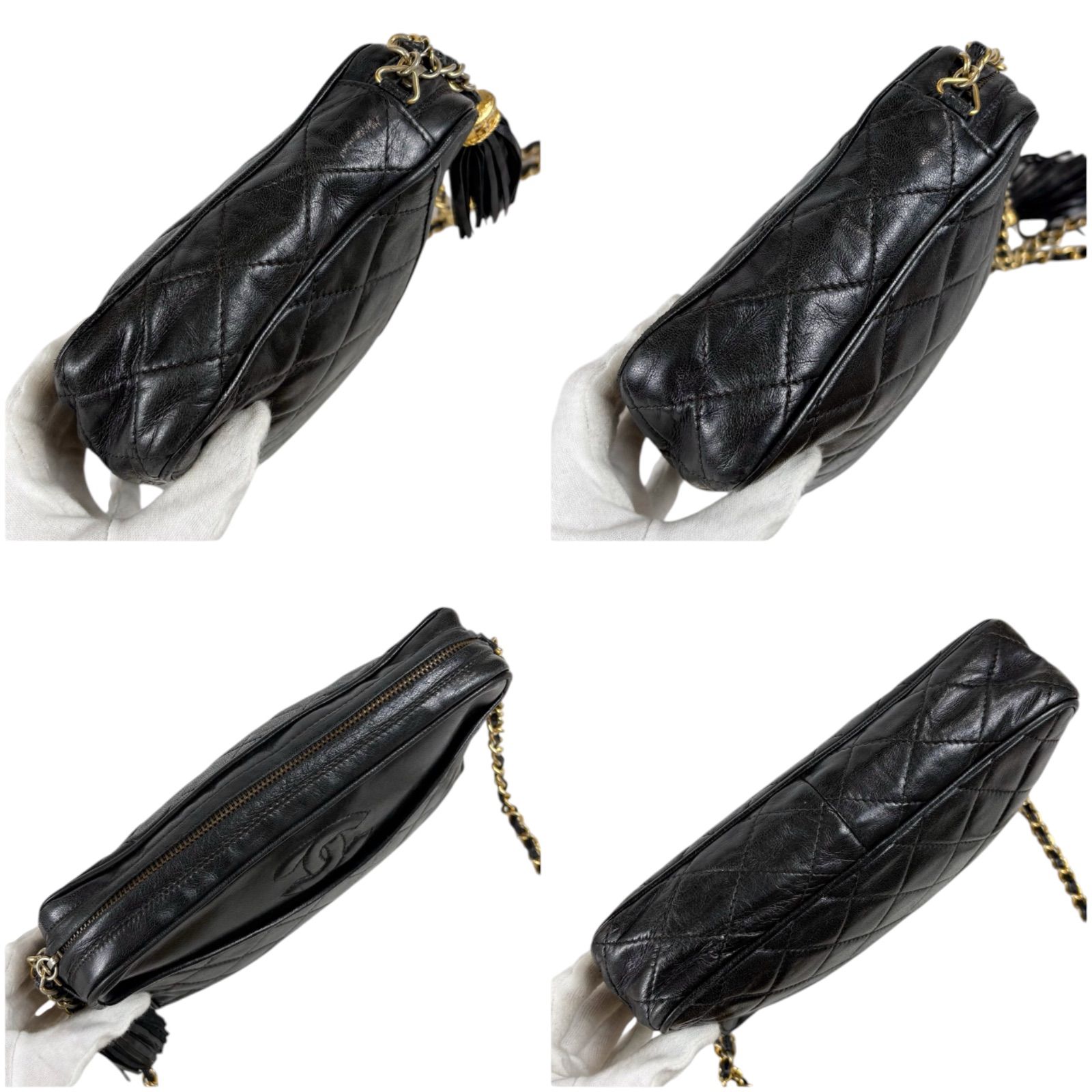 シャネル CHANEL マトラッセ チェーンショルダーバッグ タッセル 