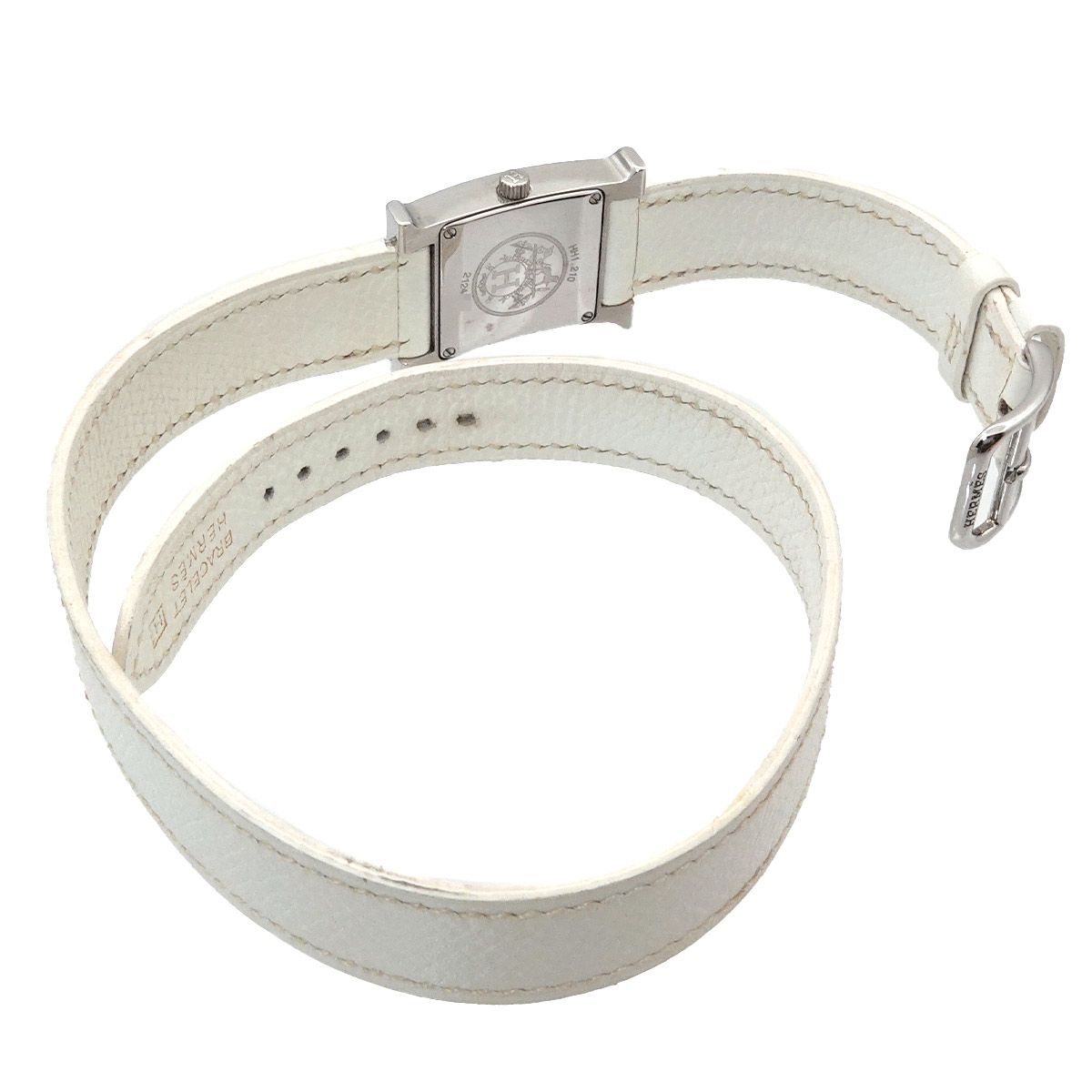 エルメス HERMES Hウォッチ ドゥブルトゥール HH1 210 レディース 腕時計 シルバー クォーツ ウォッチ H Watch 90322041 エルメス HERMES Hウォッチ ドゥブルトゥール HH1 210 レディース