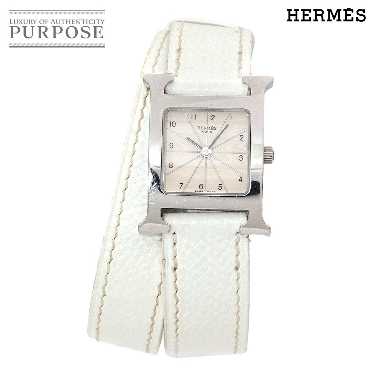 エルメス HERMES Hウォッチ ドゥブルトゥール HH1 210 レディース