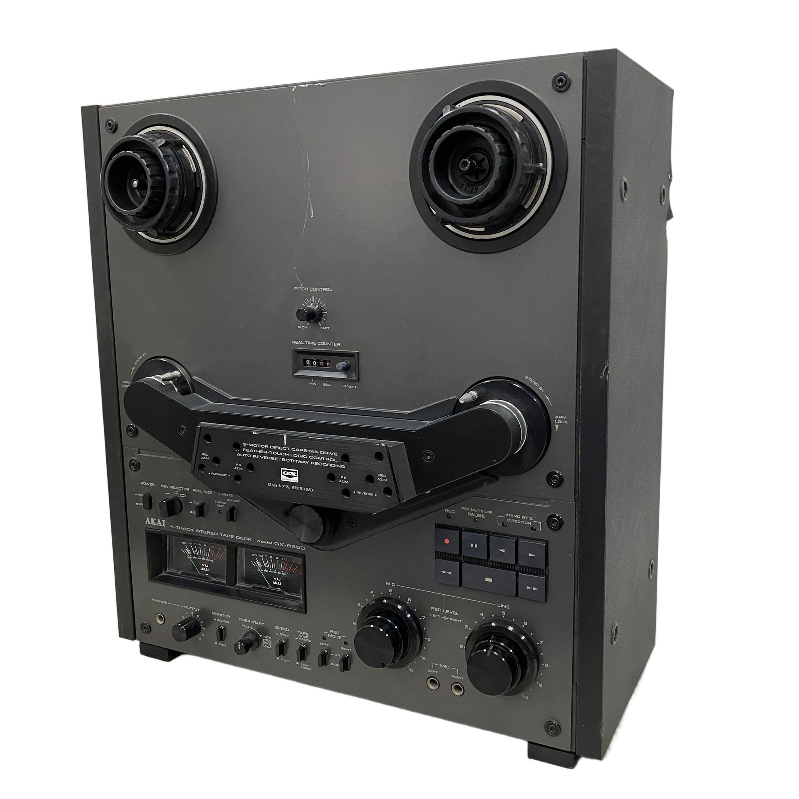 ジャンク AKAI オープンリールデッキ GX-630D 通電確認済み アカイ オーディオ 赤井電機 レトロ 札幌市 清田区 平岡 ジャンク AKAI オープンリールデッキ GX-630D 通電確認済み アカイ