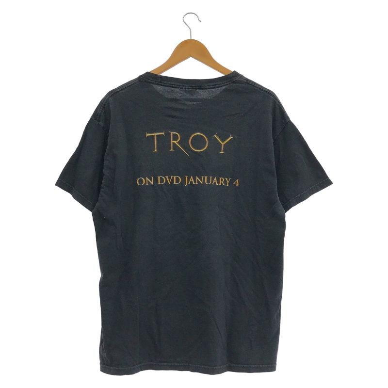 【中古】00s TROY MOVIE Tシャツ　ブラック　サイズL[17][240017759745] 中古】00s TROY MOVIE Tシャツ ブラック サイズL[17] - メルカリ
