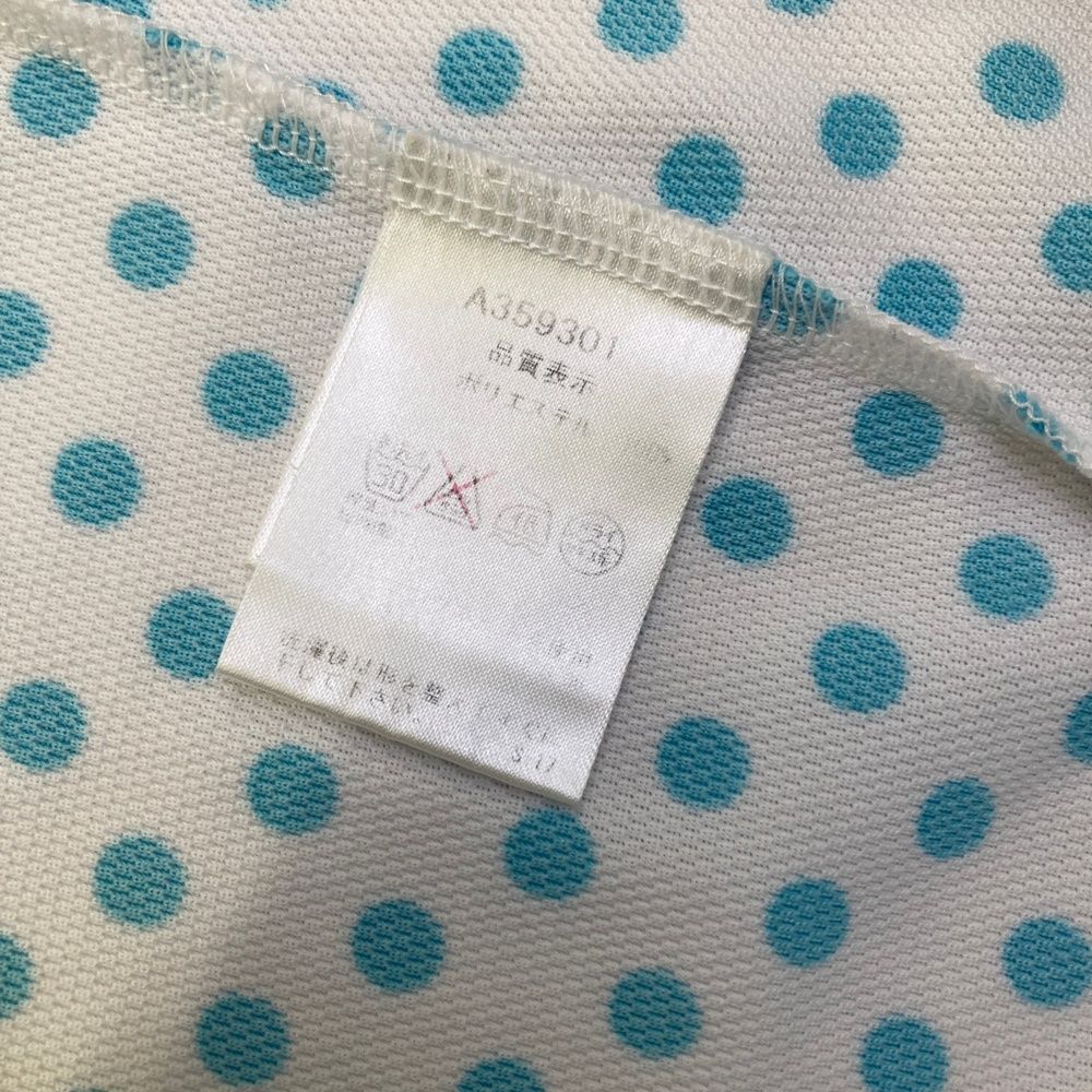 サイズ：38 ARCHIVIO アルチビオ ハイネック半袖Tシャツ ドット柄