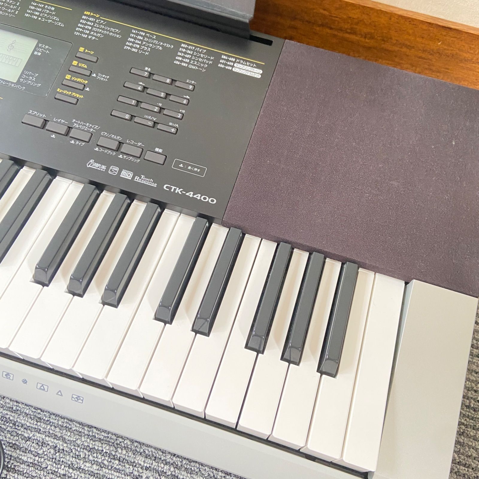 CASIO カシオ 電子キーボード CTK-4400 61鍵盤 スタンド付き - メルカリ