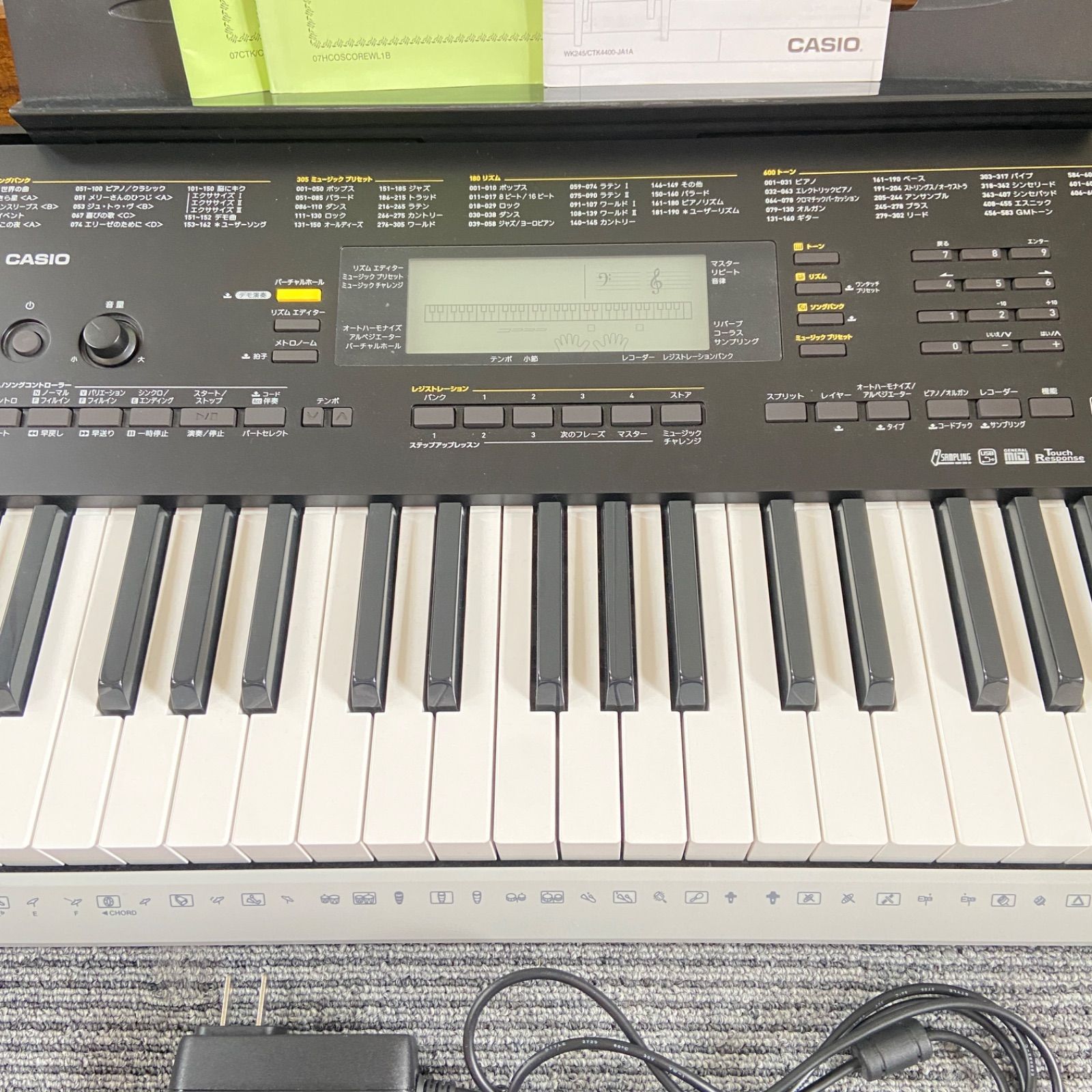 CASIO カシオ 電子キーボード CTK-4400 61鍵盤 スタンド付き - メルカリ
