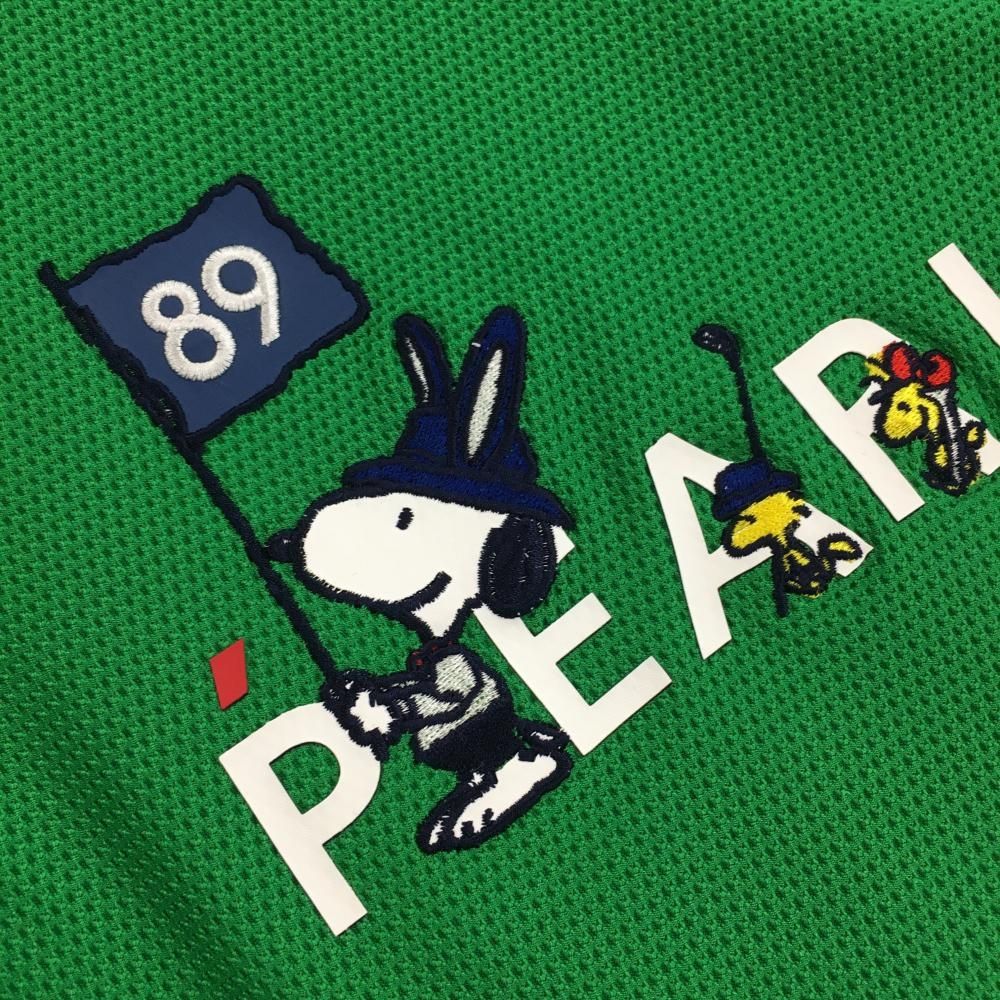 ゴルフ 【超美品】パーリーゲイツ×PEANUTS 半袖ポロシャツ グリーン