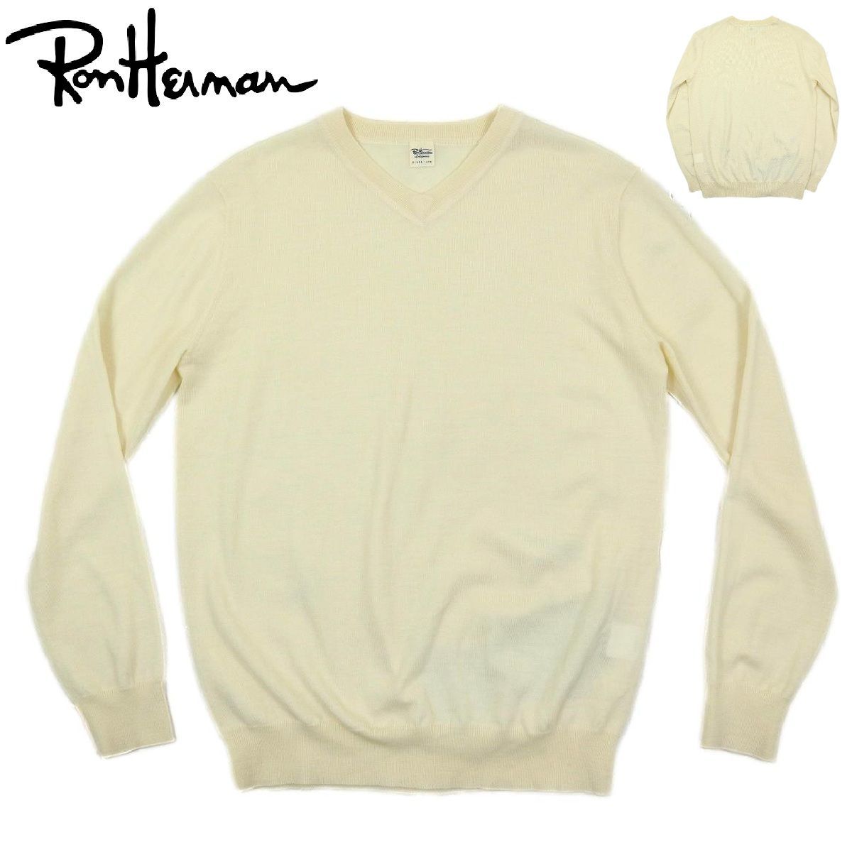 B3791】【極美品】Ron Herman ロンハーマン Vネックセーター ニット 毛 