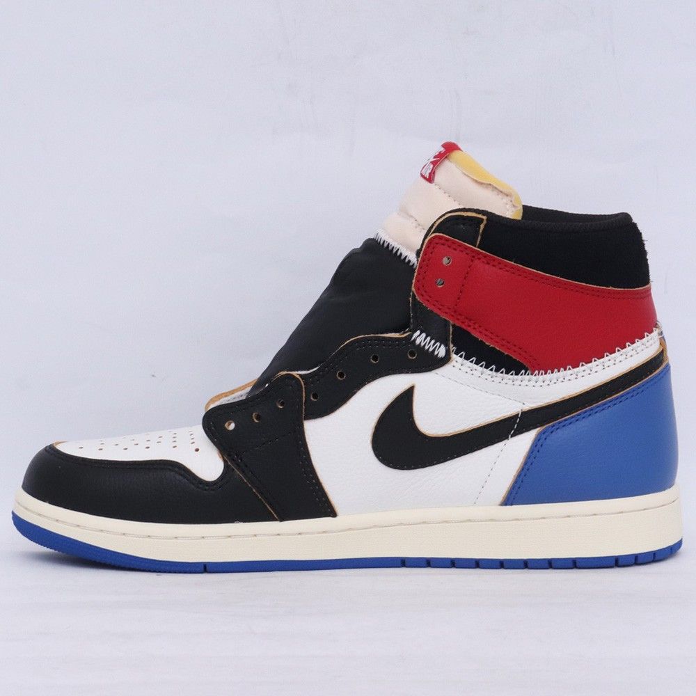 28cm NIKE × FRAGMENT × UNION Air Jordan 1 High OG Black/Varsity
