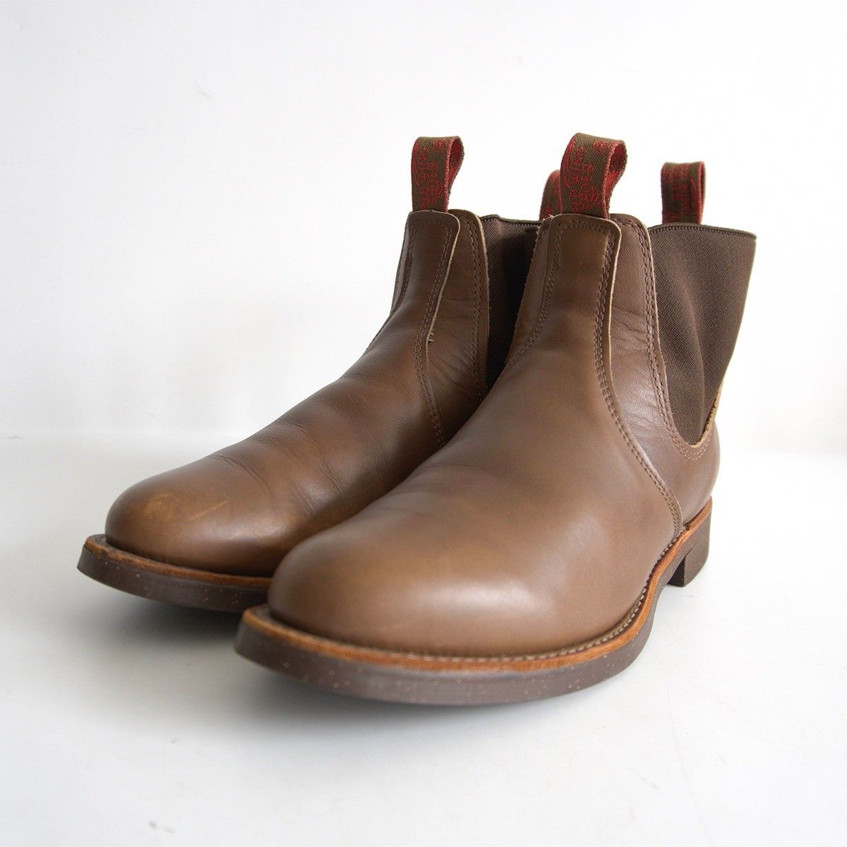 【90S/廃盤】REDWING【8191 チェルシーランチャー サイドゴア レザー ブーツ】US8.5  レッドウィング USA製 s2604074 90S/廃盤】REDWING【8191 チェルシーランチャー サイドゴア レザー