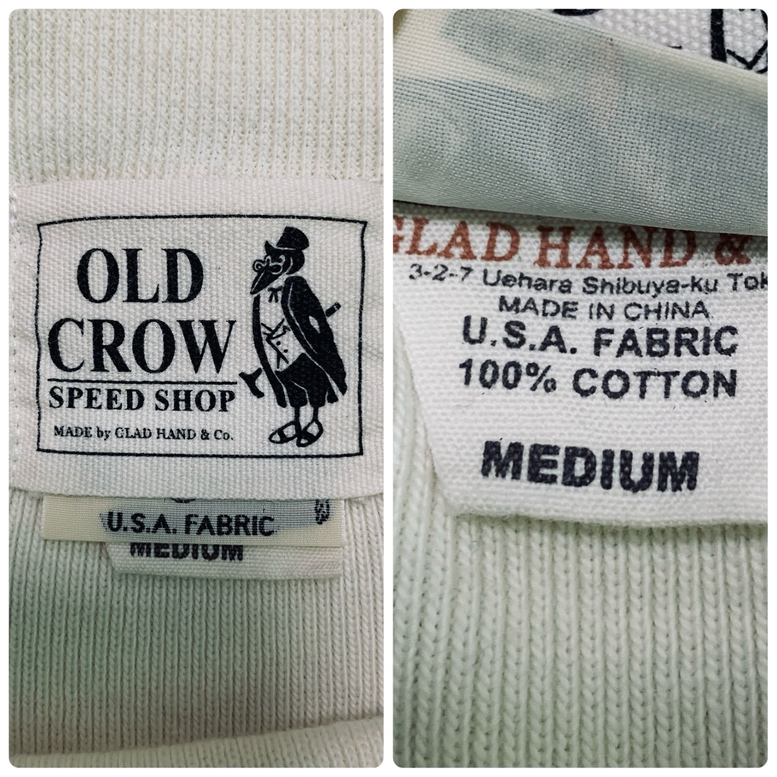 OLD CROW / GLAD HAND ロングスリーブTシャツ 長袖カットソー ロンT 