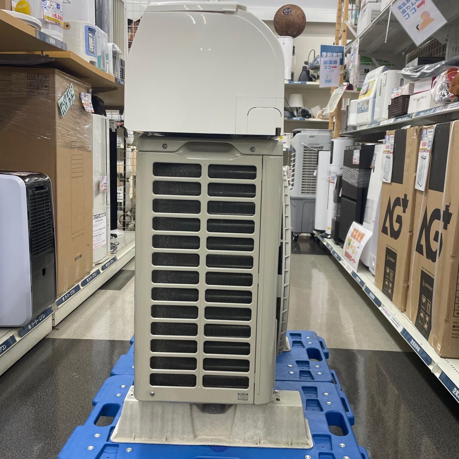 日立 HITACHI 日立 ルームエアコン 白くまくん 100V 2021年製 RAS-D22L 