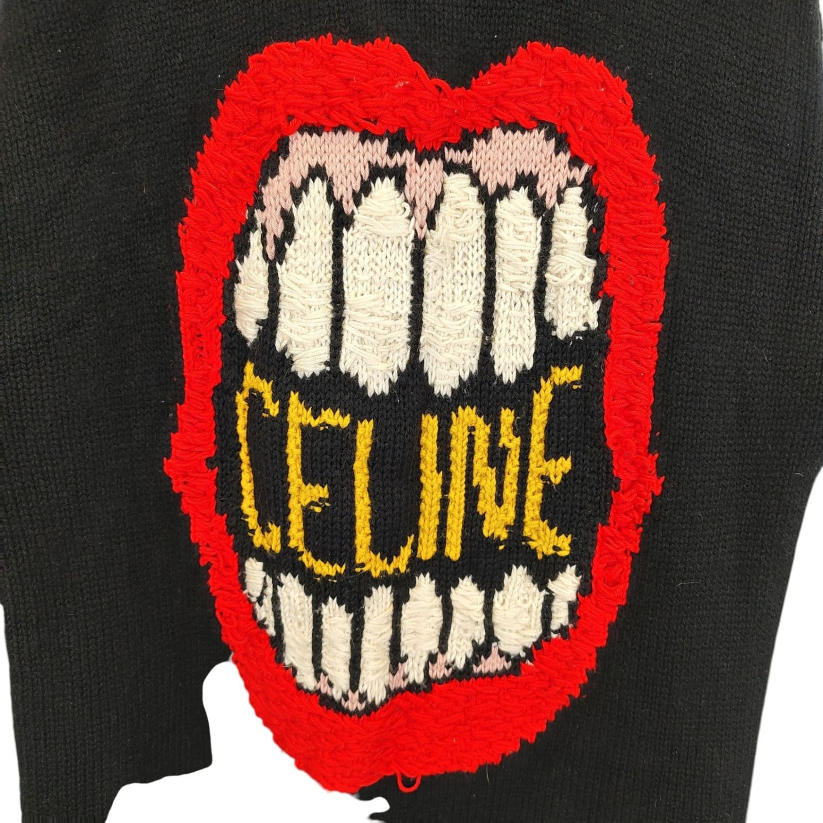 CELINE セリーヌ 21SS マウスロゴ ウール カシミヤ 長袖 ニット 