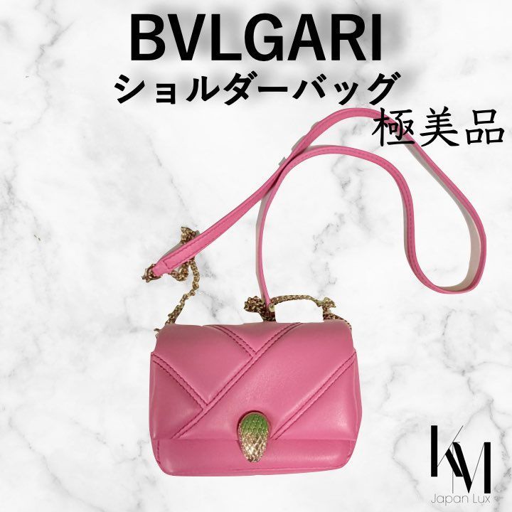 極美品】ブルガリ BVLGARI ハンドバッグ セルペンティ カボション