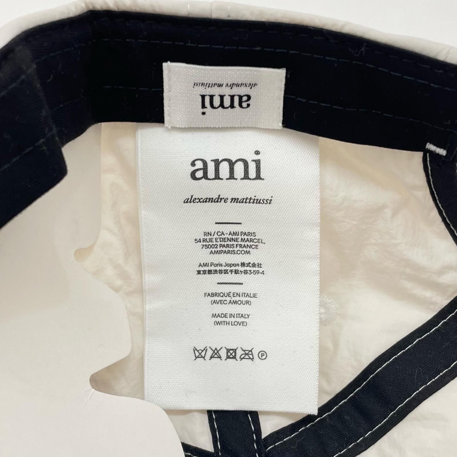 中古】AMI | アミ キャップ 帽子 ホワイト【尾張小牧店】 - メルカリ