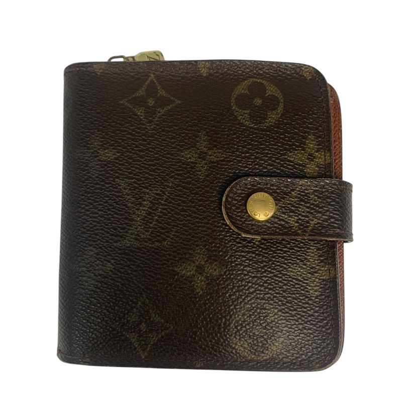 ♪4157 LOUIS VUITTON ルイヴィトン 財布 モノグラム コンパクトジップ