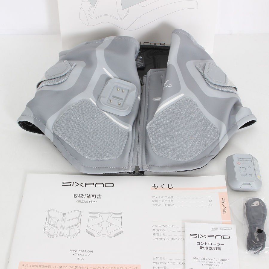 美品】MTG SIXPAD Medical Core SE-CG-14B-M グレー 専用リモコン付き 