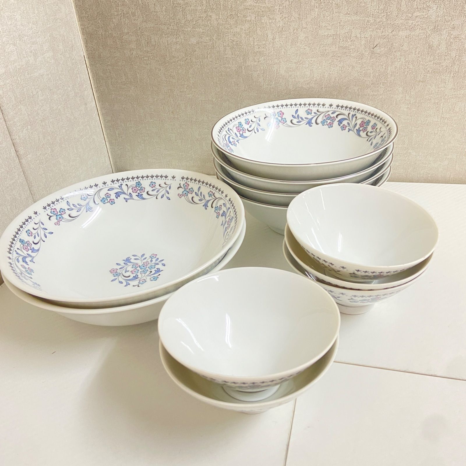 昭和レトロ Noritake ノリタケ ブルーワルツ 深皿/プレート まとめ売り