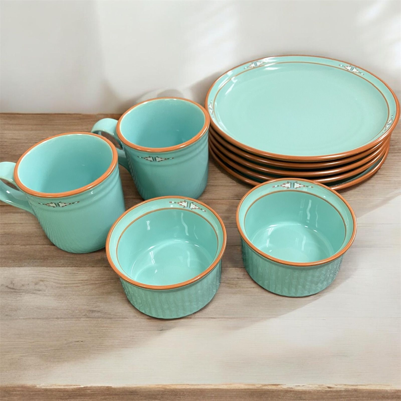 美品】ノリタケ ボルダーリッジ モーニングプレート ストーンウェア 